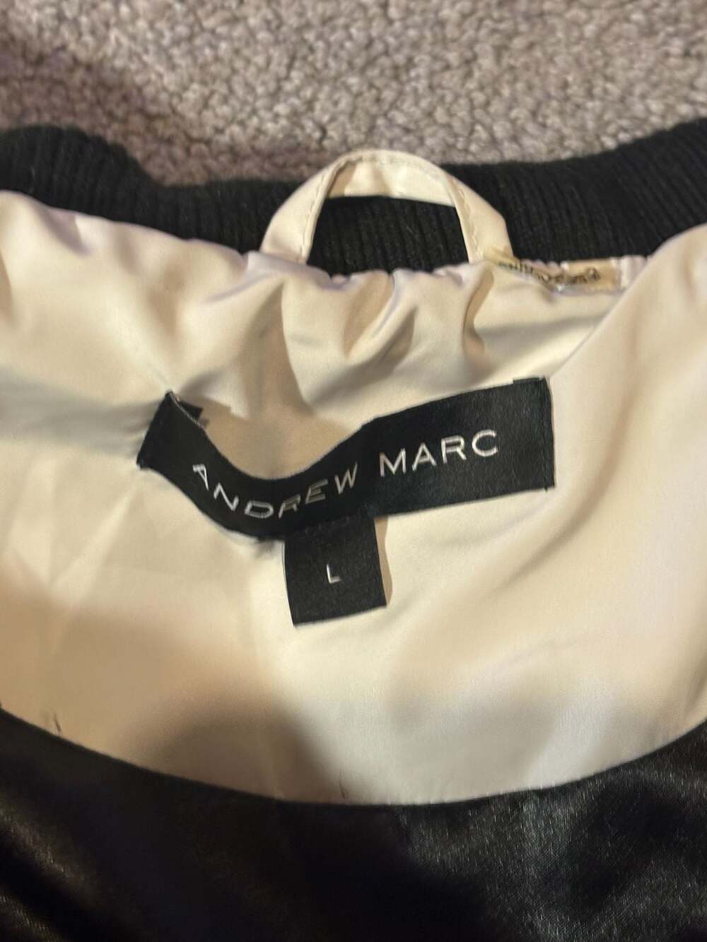 Andrew Marc Women's White Sleeveless Puffer Large - Picture 5 of 7